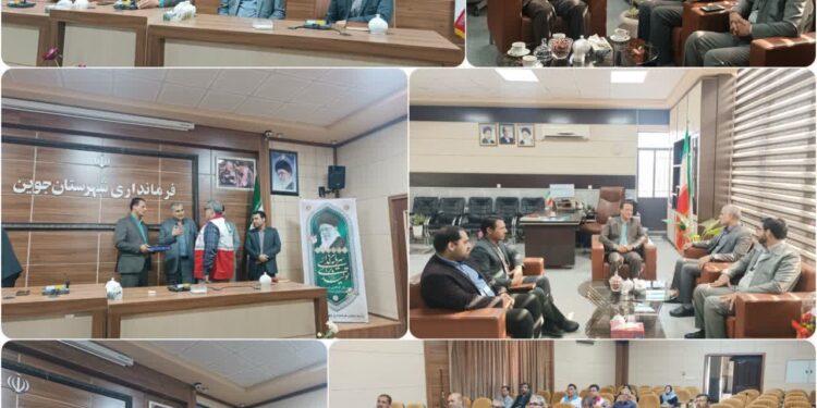 دیدار مدیرکل کمیته امداد خراسان رضوی با فرماندار شهرستان جوین