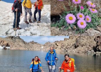 صعود افتخار آفرین تیم کوهنوردی جوین به قله زیبای سبلان