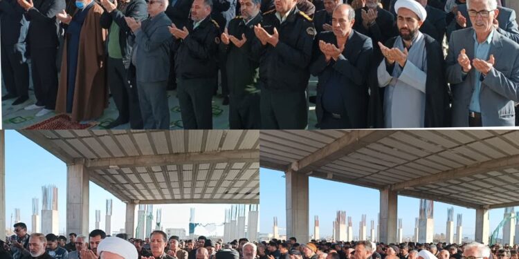 اقامه باشکوه نماز عید سعید فطر در مصلای شهرستان جوین